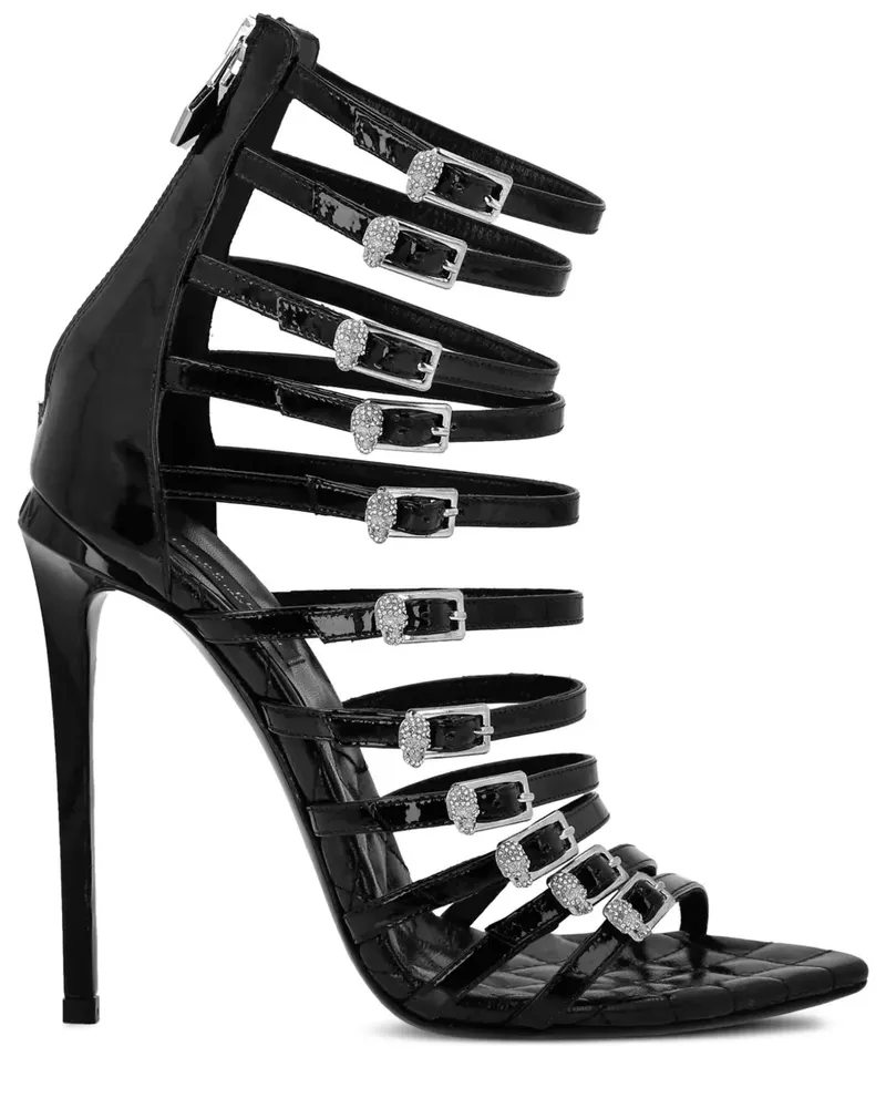 Philipp Plein Skull Sandalen - Schwarz Schwarz