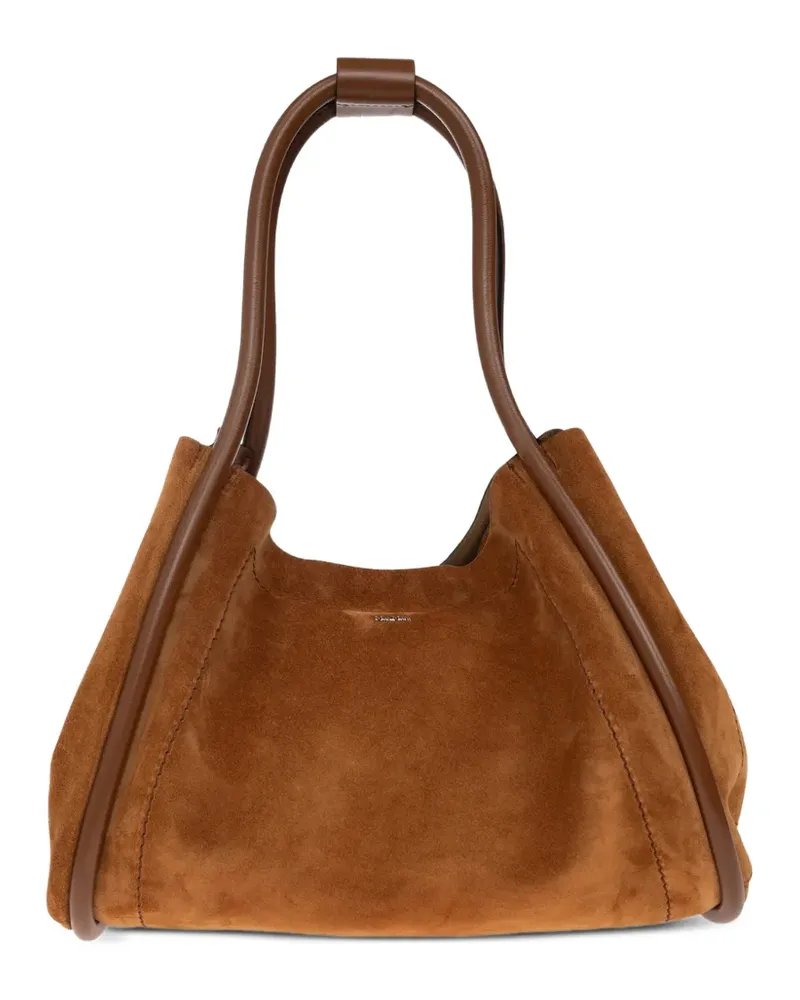 Max Mara Horizontal Marine Tasche aus Wildleder - amber brown - Braun Braun