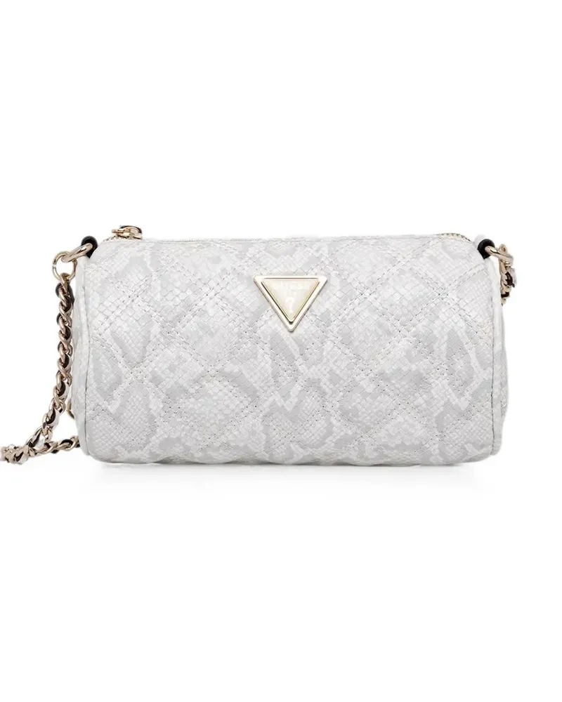Guess Giully snakeskin-effect quilted cross body bag - Weiß Weiß