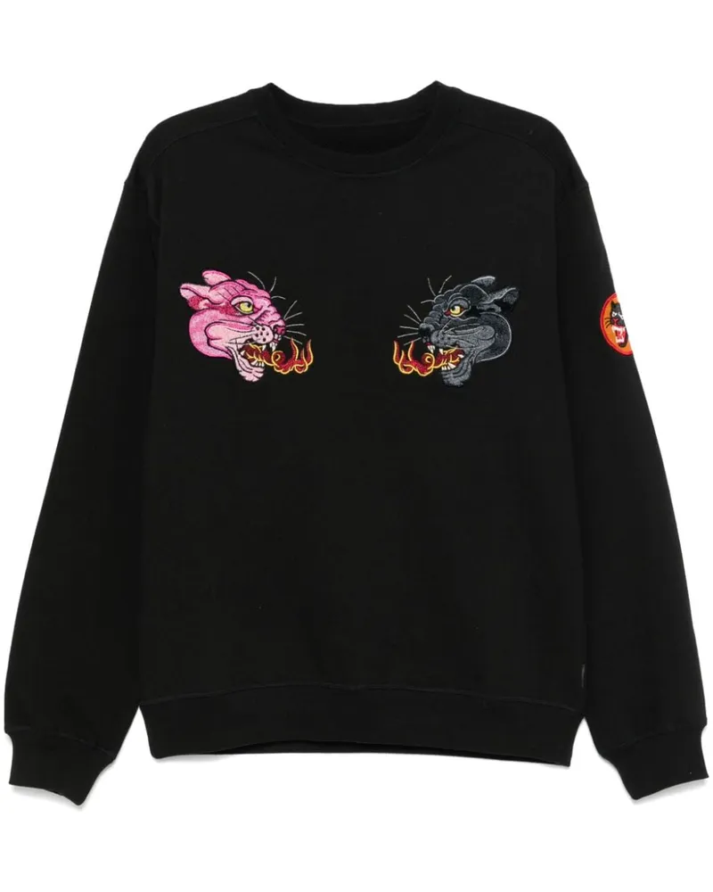 maharishi 5311 Duality Panther Sweatshirt - Schwarz Schwarz