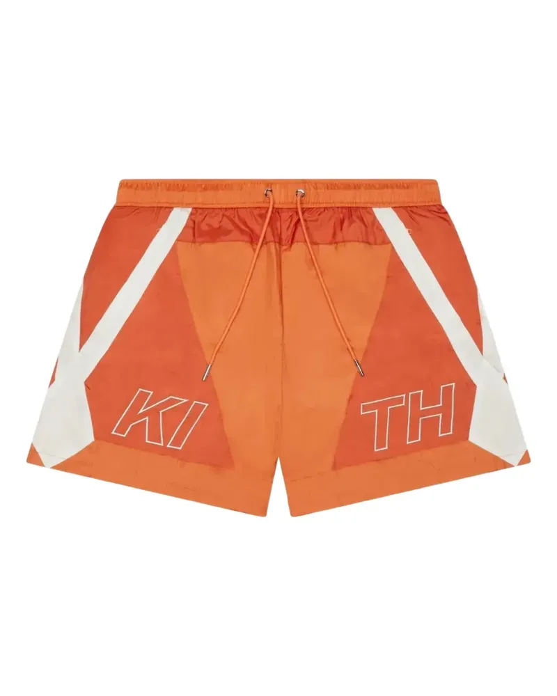 KITH Turbo colour-block shorts - Orange Orange
