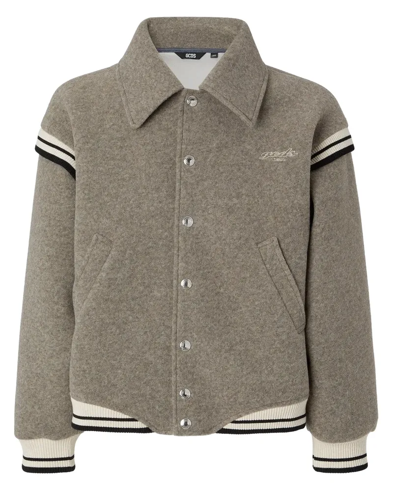 GCDS Team Bomberjacke - Grau Grau