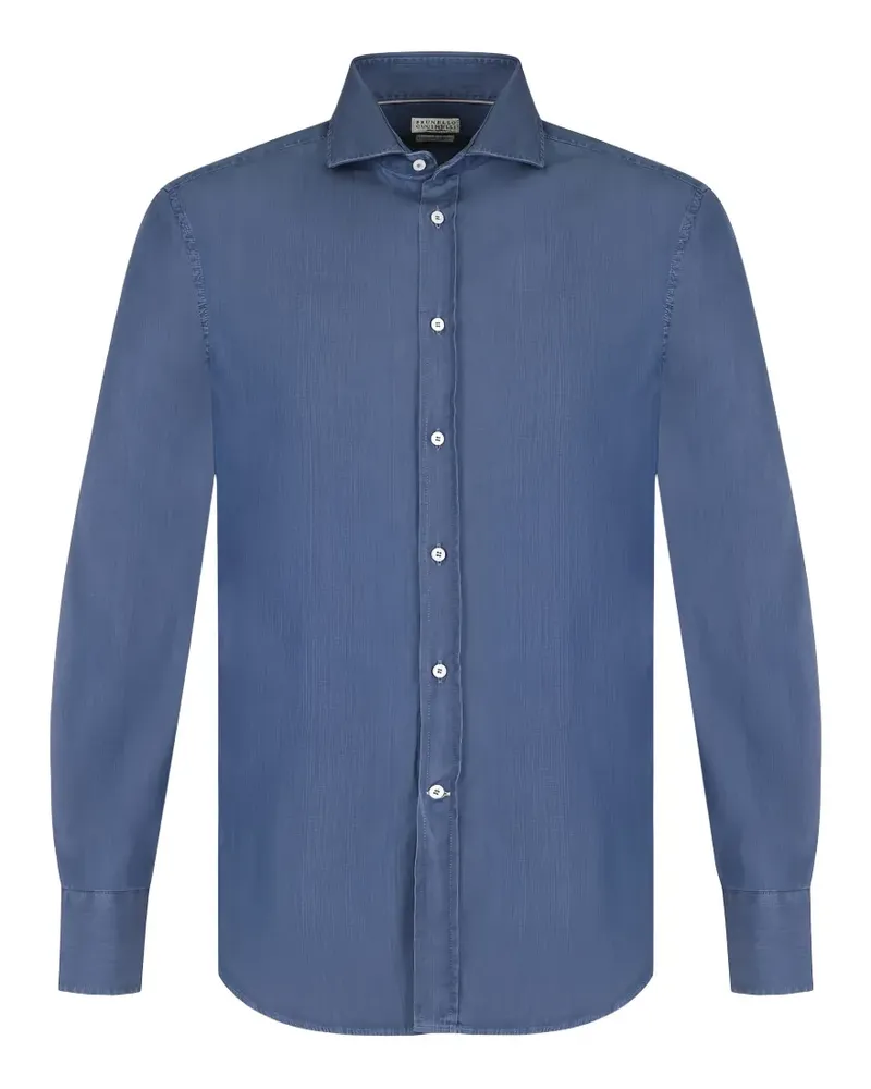 Brunello Cucinelli Langärmeliges Hemd - Blau Blau