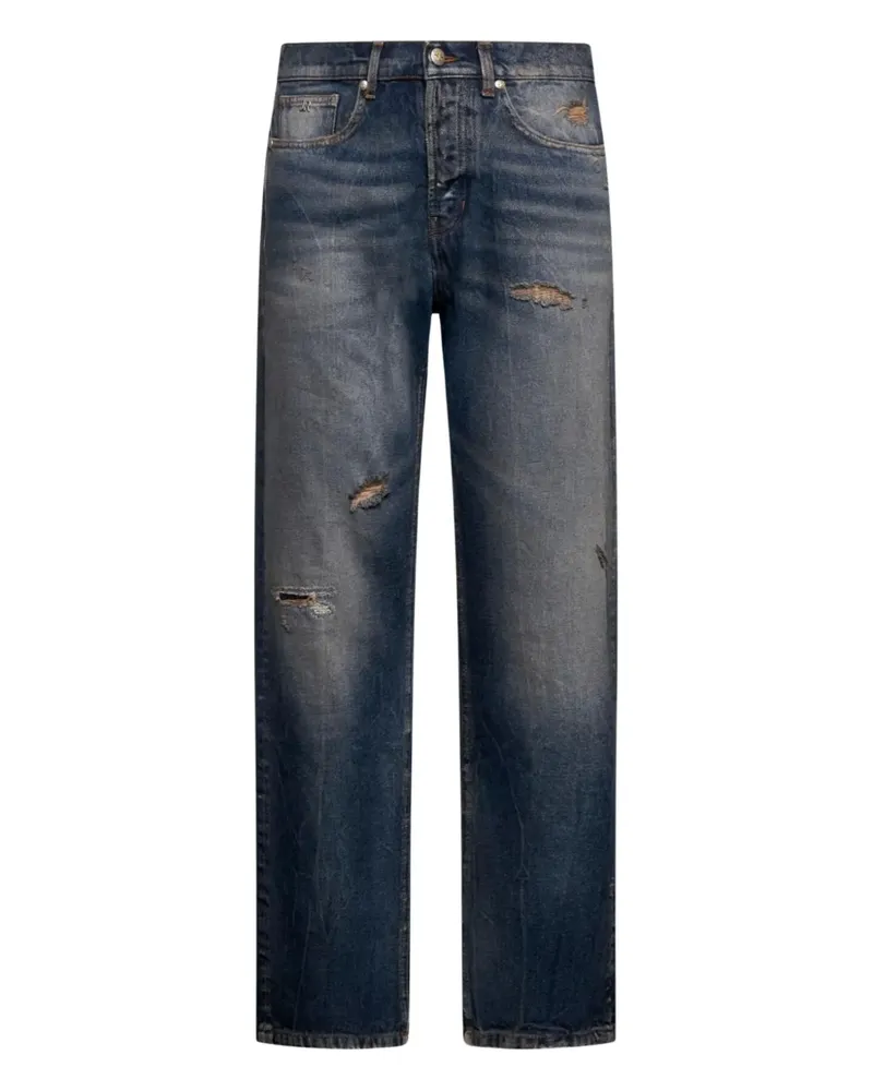 John Richmond Jeans in Distressed-Optik - Blau Blau