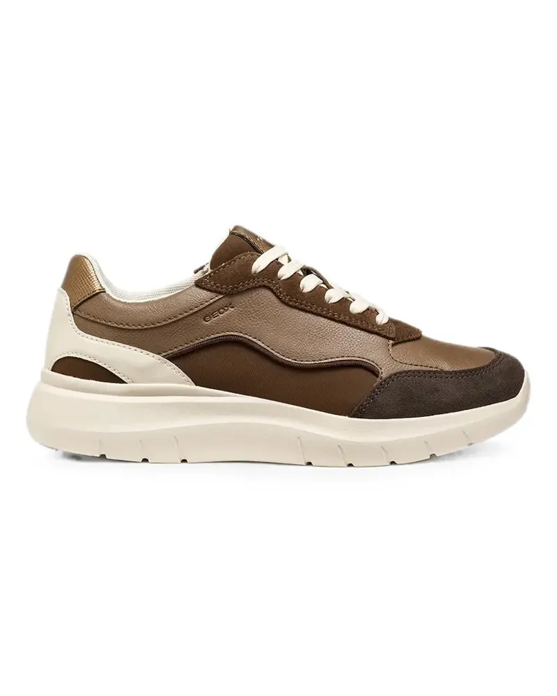 Geox Sneakers mit Kontrasteinsatz - Braun Braun