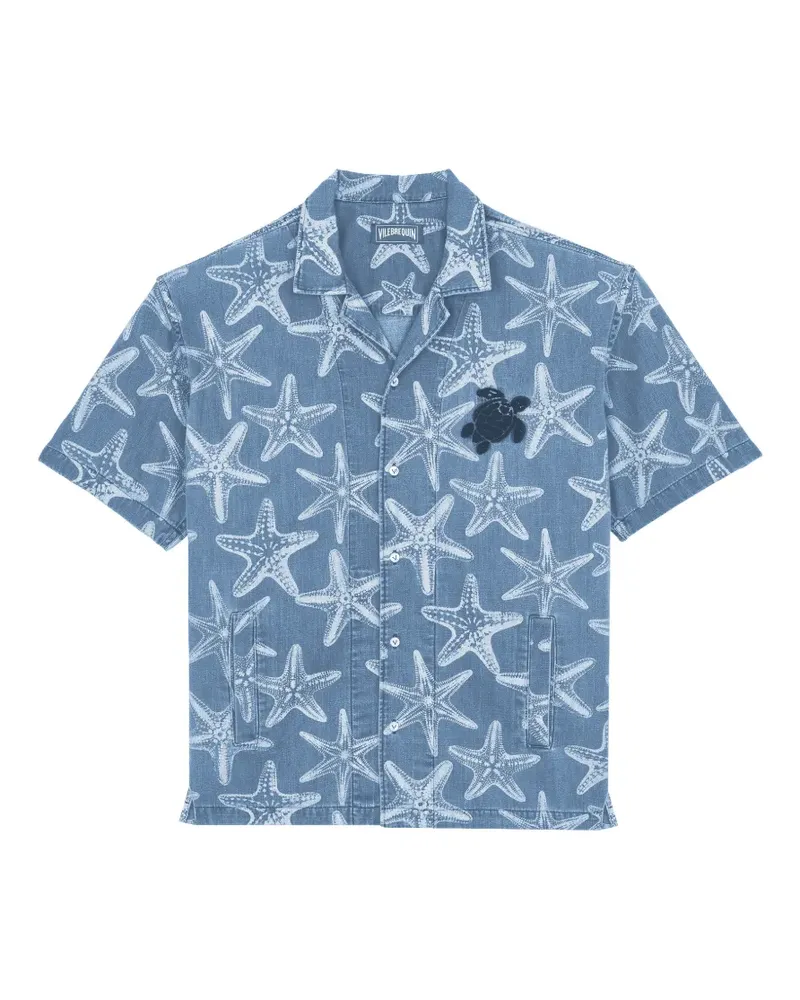 Vilebrequin Graniers Hemd mit Seesterne-Print - Blau Blau