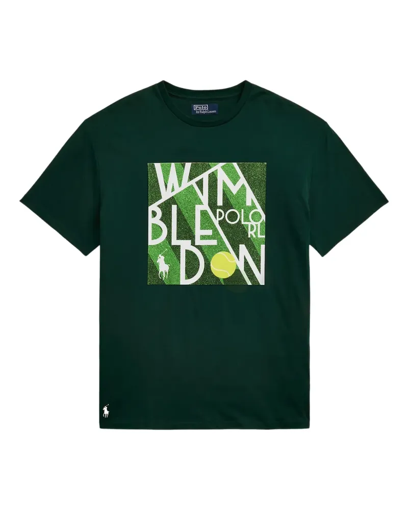 Ralph Lauren x Wimbeldon T-Shirt mit grafischem Print - Grün Grün