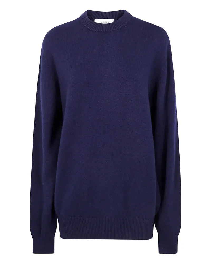 Laneus crew-neck merino-wool sweater - Blau Blau