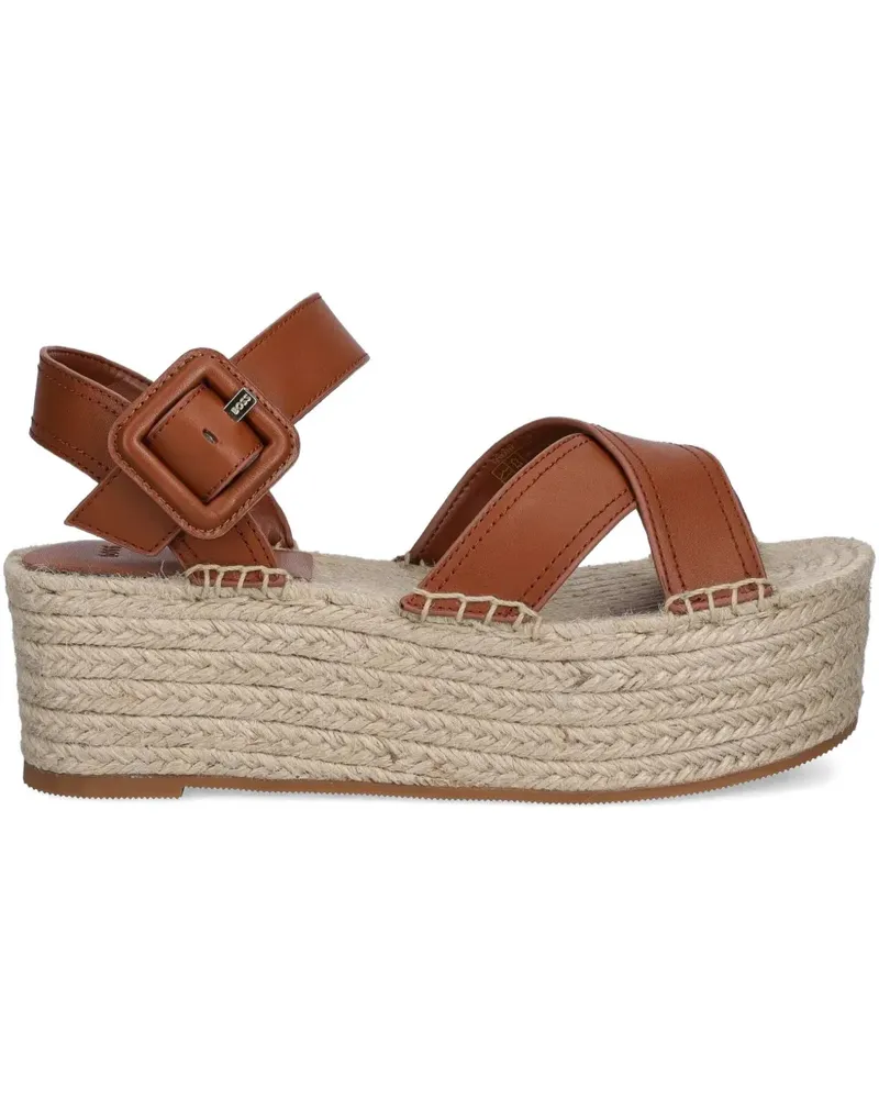 HUGO BOSS Espadrilles mit überkreuzten Riemen - Braun Braun