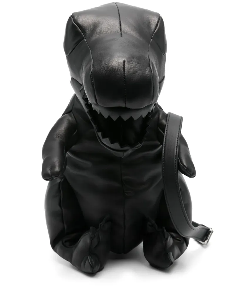 MIHARAYASUHIRO Umhängetasche in T-Rex-Form - Schwarz Schwarz