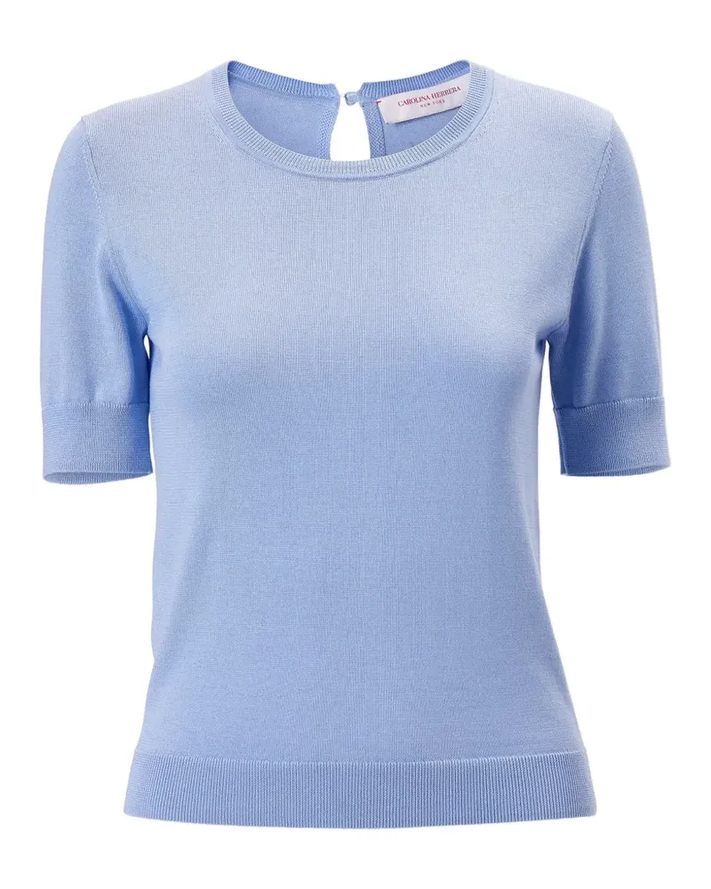 Carolina Herrera New York crewneck top - Blau Blau