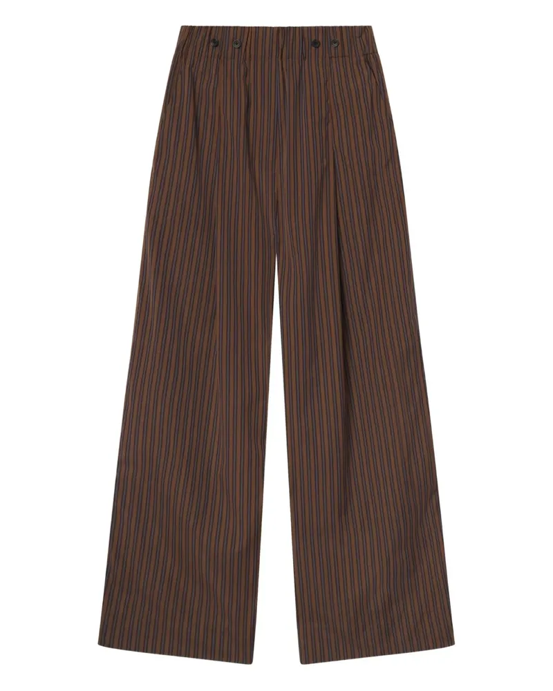 A.L.C. A C. Gestreifte Emmett Hose - Braun Braun