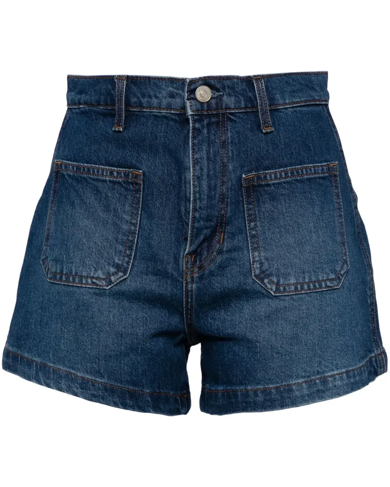 Reformation Alyssa Shorts - Blau Blau