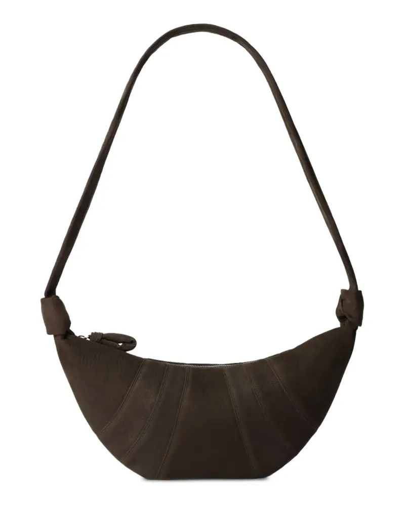 Christophe Lemaire medium Croissant panelled shoulder bag - Braun Braun