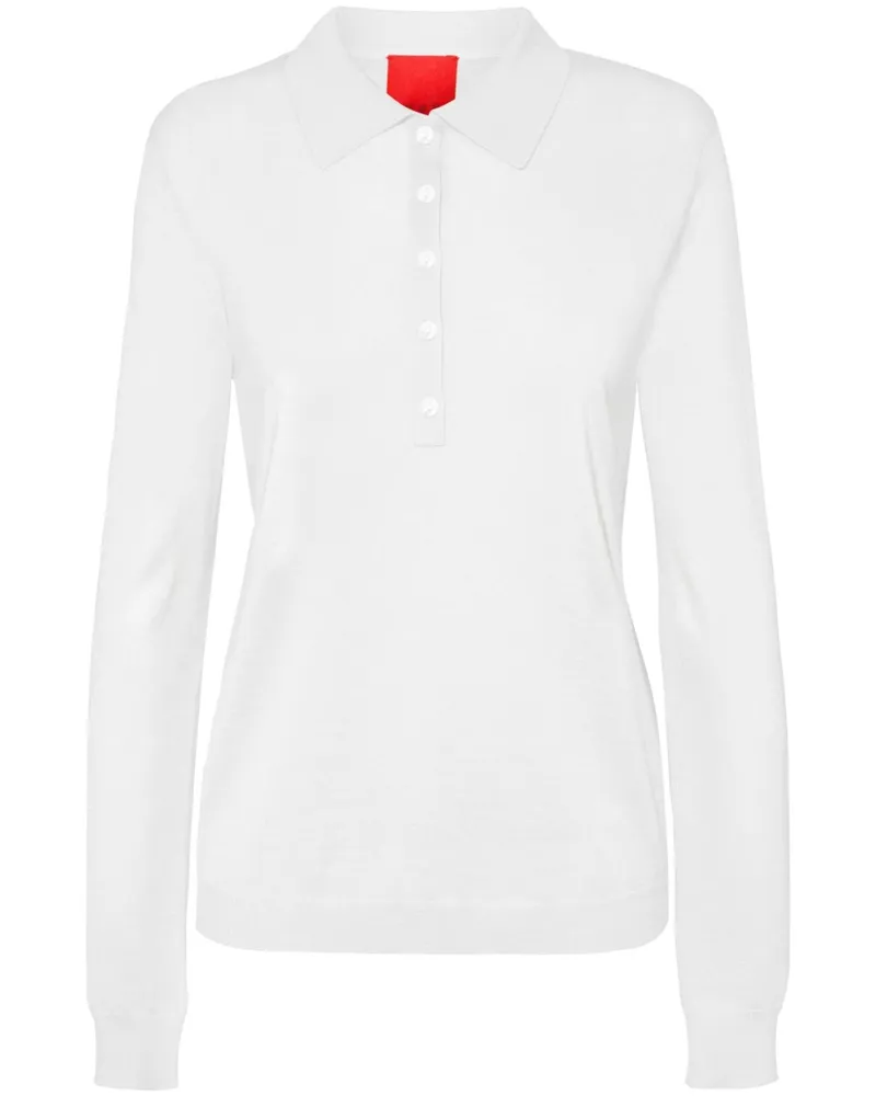 Cashmere In Love Leichtes Poloshirt aus Kaschmir - Weiß Weiß