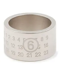 Maison Margiela Numeric Ring mit Gravur Silber