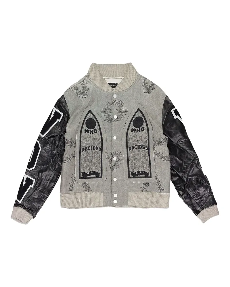 WHO DECIDES WAR Namesake bomber jacket - Grau Grau