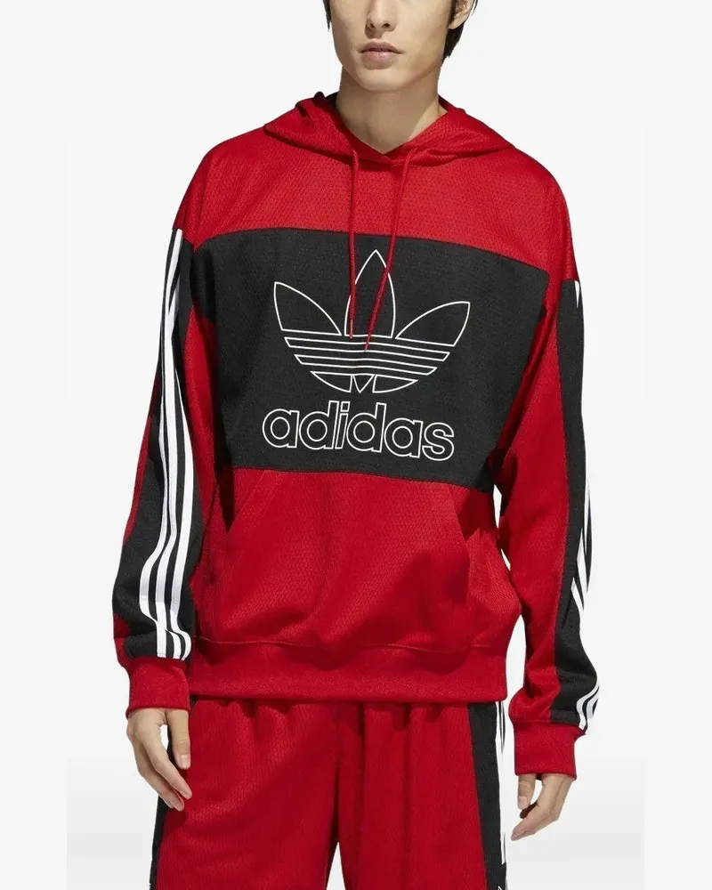 adidas Hoodie mit Logo - Rot Rot