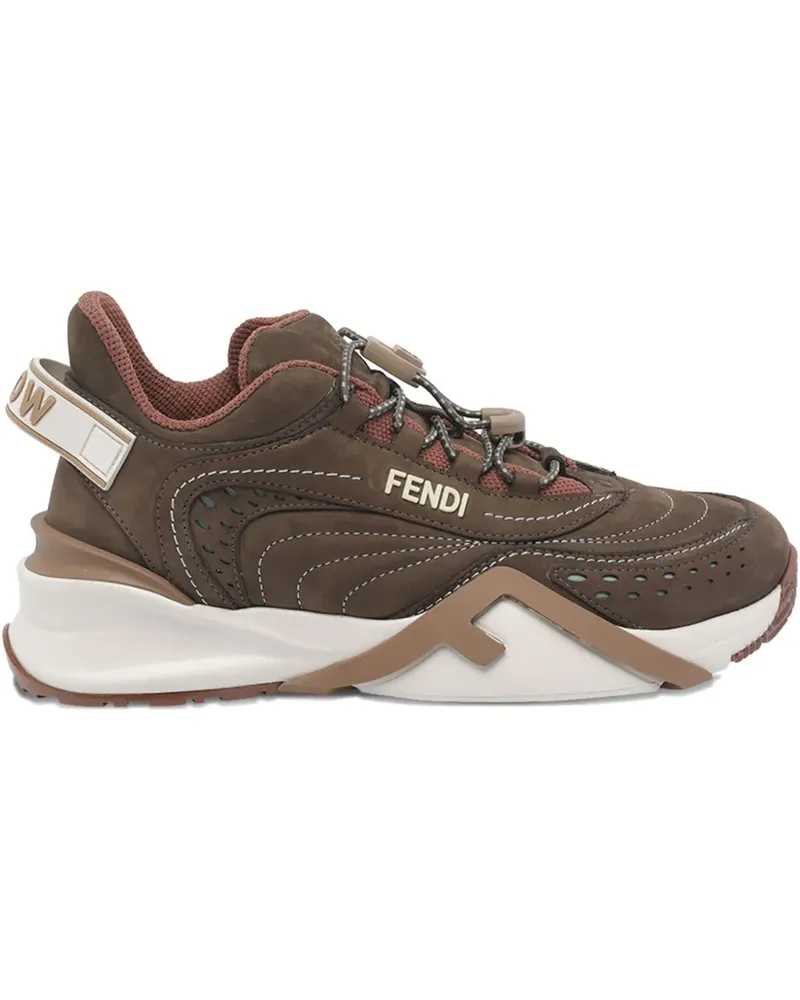 Fendi Flow Sneakers mit Logo - Braun Braun