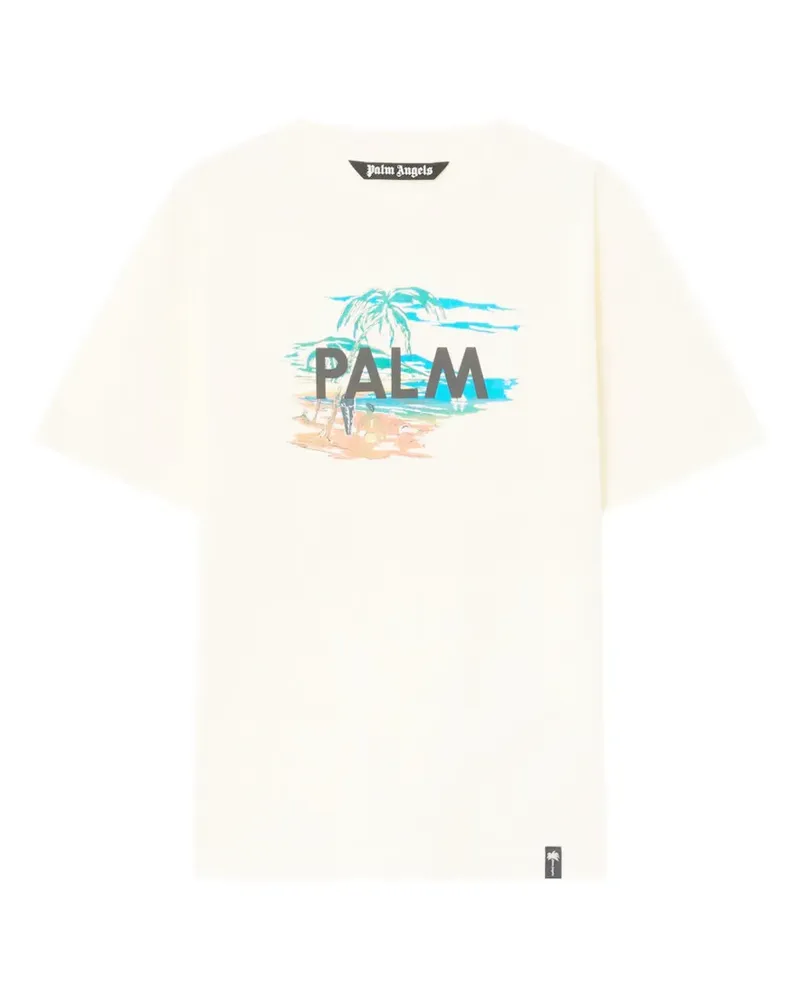 Palm Angels Palm T-Shirt mit grafischem Print - Weiß Weiß