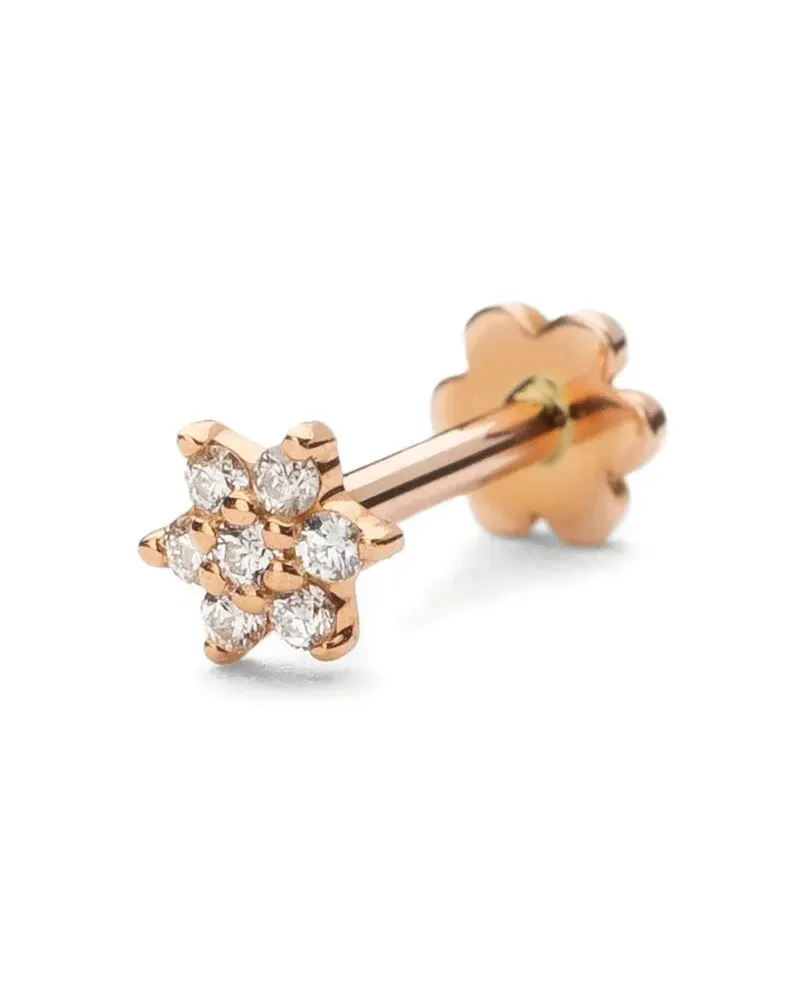Maria Tash 18K rose gold Diamond Flower stud earring - Rosa Rosa
