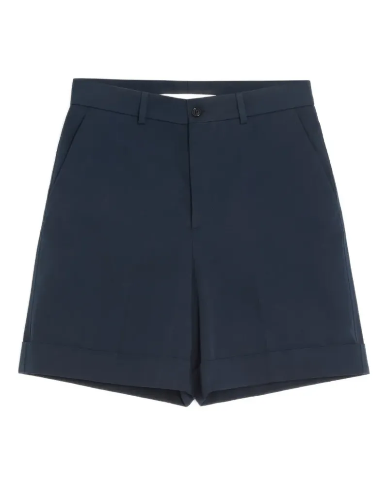 Valentino Garavani Bermudas mit Umschlag und VLogo-Stickerei - Blau Blau