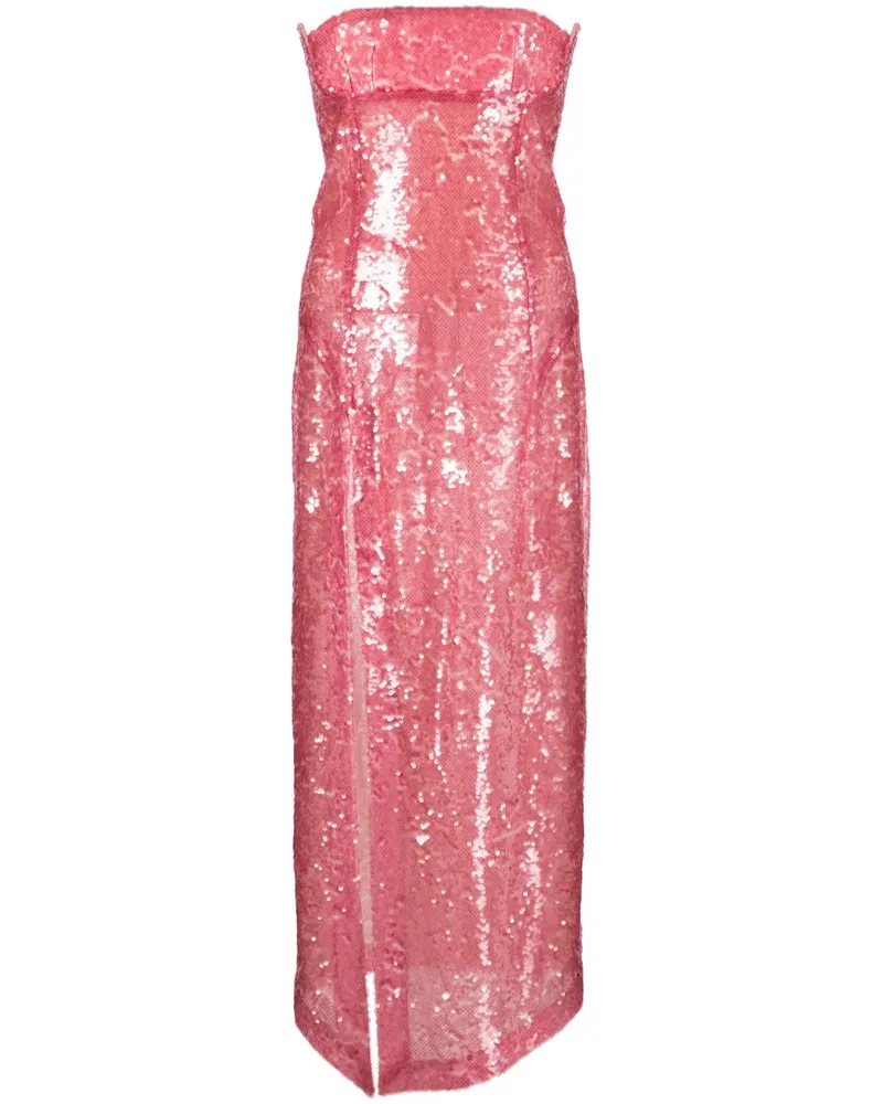 ATTICO Minikleid mit Pailletten - Rosa Rosa