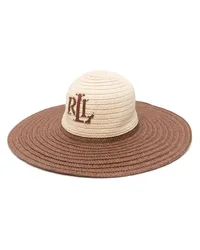 Ralph Lauren Sonnenhut mit Logo-Patch Nude