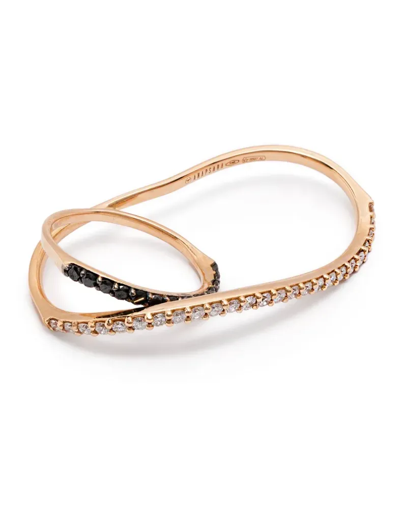 ANAPSARA 18kt Rotgoldring mit Diamanten - Rosa Rosa