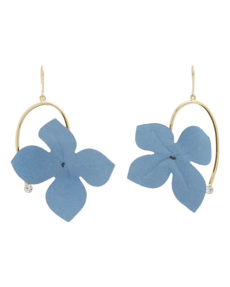 Marni Ohrringe mit Strassblume - Gold Gold