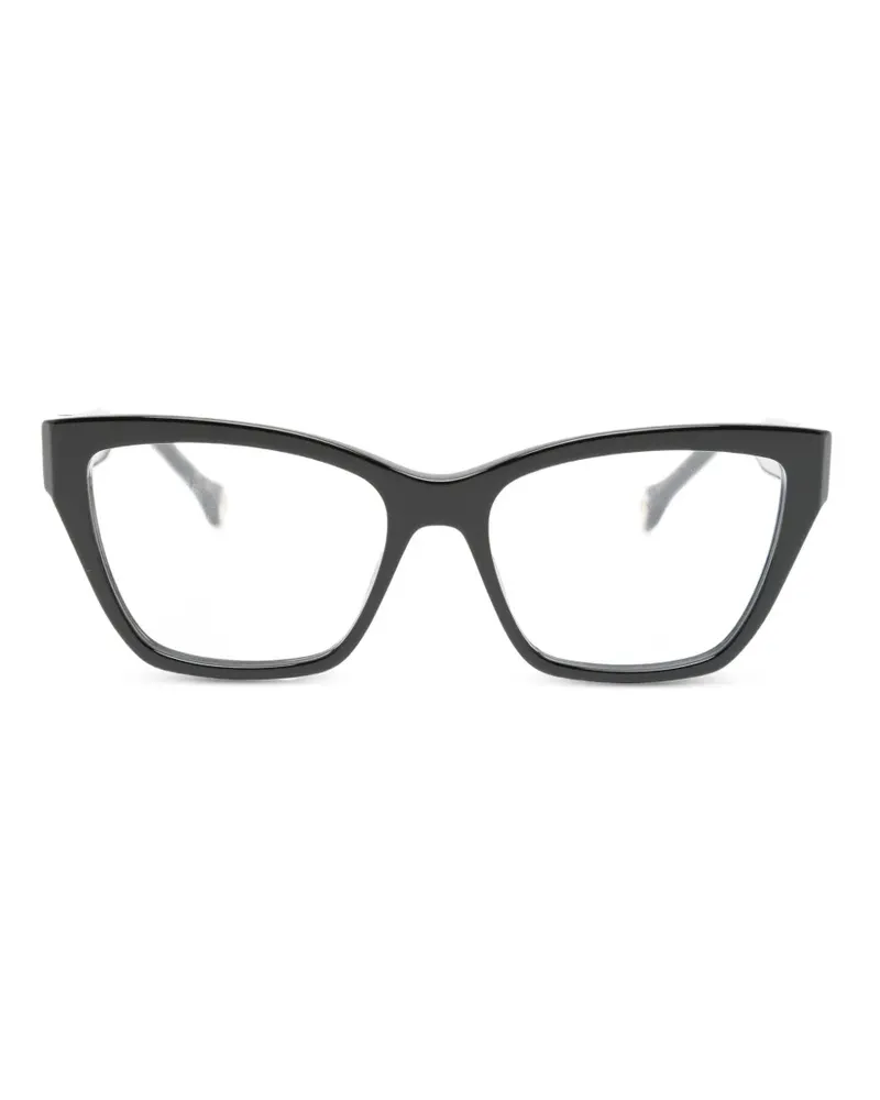 Carolina Herrera New York Brille mit geometrischem Gestell - Schwarz Schwarz