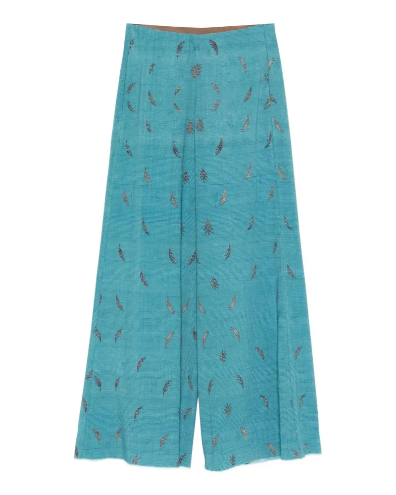Pierre-Louis Mascia print trousers - Blau Blau