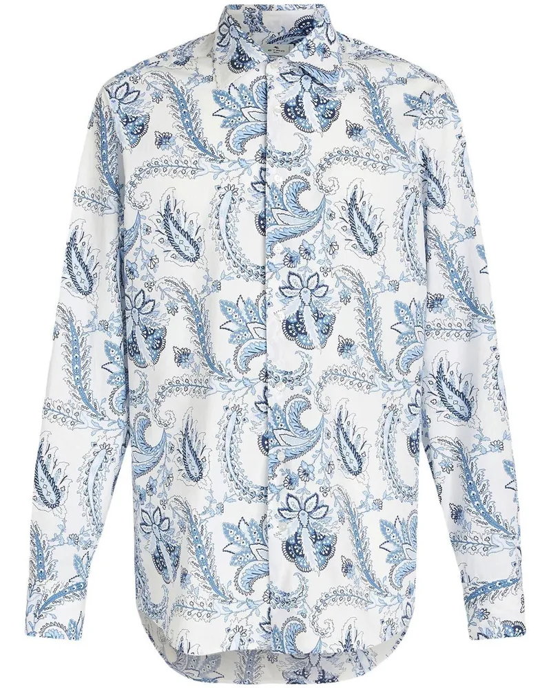 Etro Hemd mit Paisleymuster - Weiß Weiß