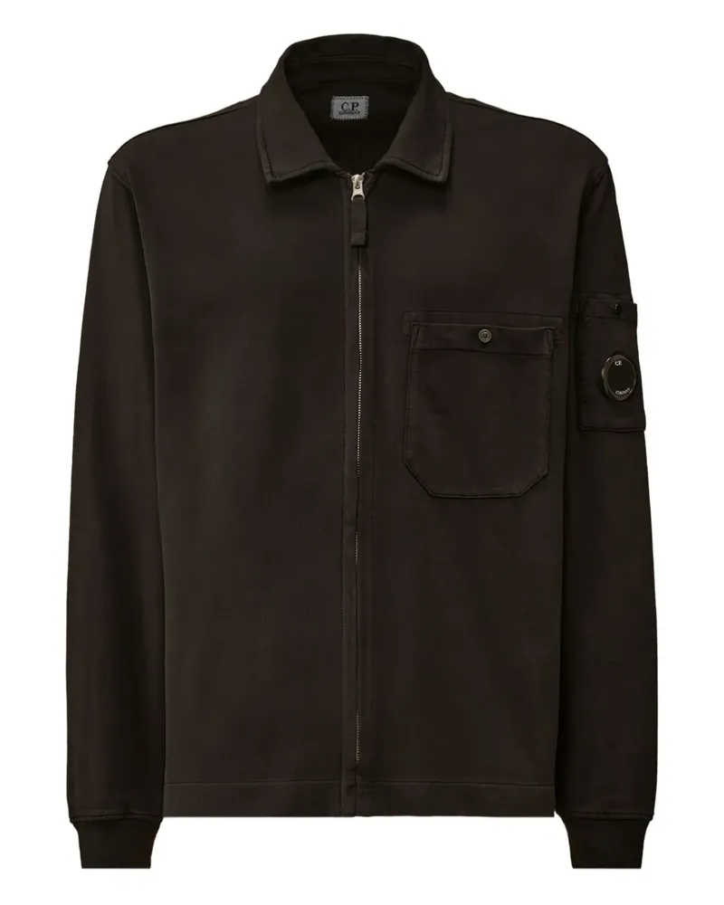 C.P. Company Hemdjacke mit Lens-Detail - Schwarz Schwarz