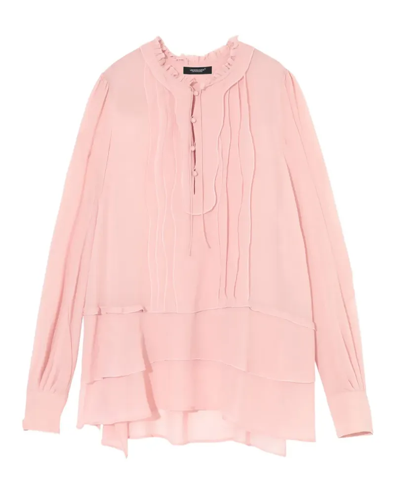 Undercover Gestufte Bluse mit Rüschen - Rosa Rosa