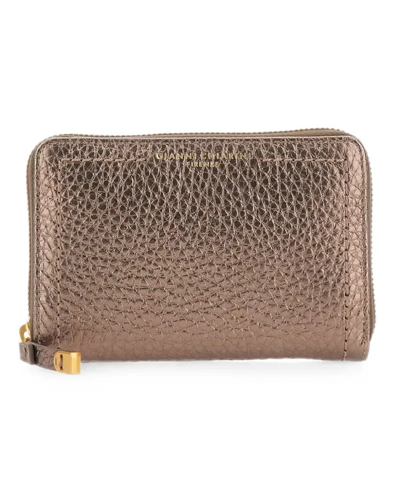 Gianni Chiarini Bubble grain leather wallet - Braun Braun