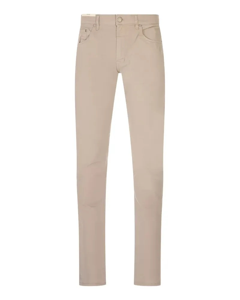 PT TORINO Hose mit Logo-Patch - Nude Nude