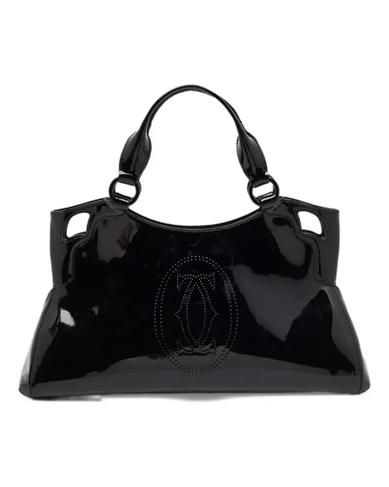 Cartier smaall Marcello leather tote bag - Schwarz Schwarz