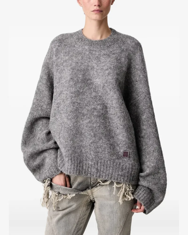 WRSTBHVR Enci V3 Pullover mit Logo-Intarsie - Grau Grau
