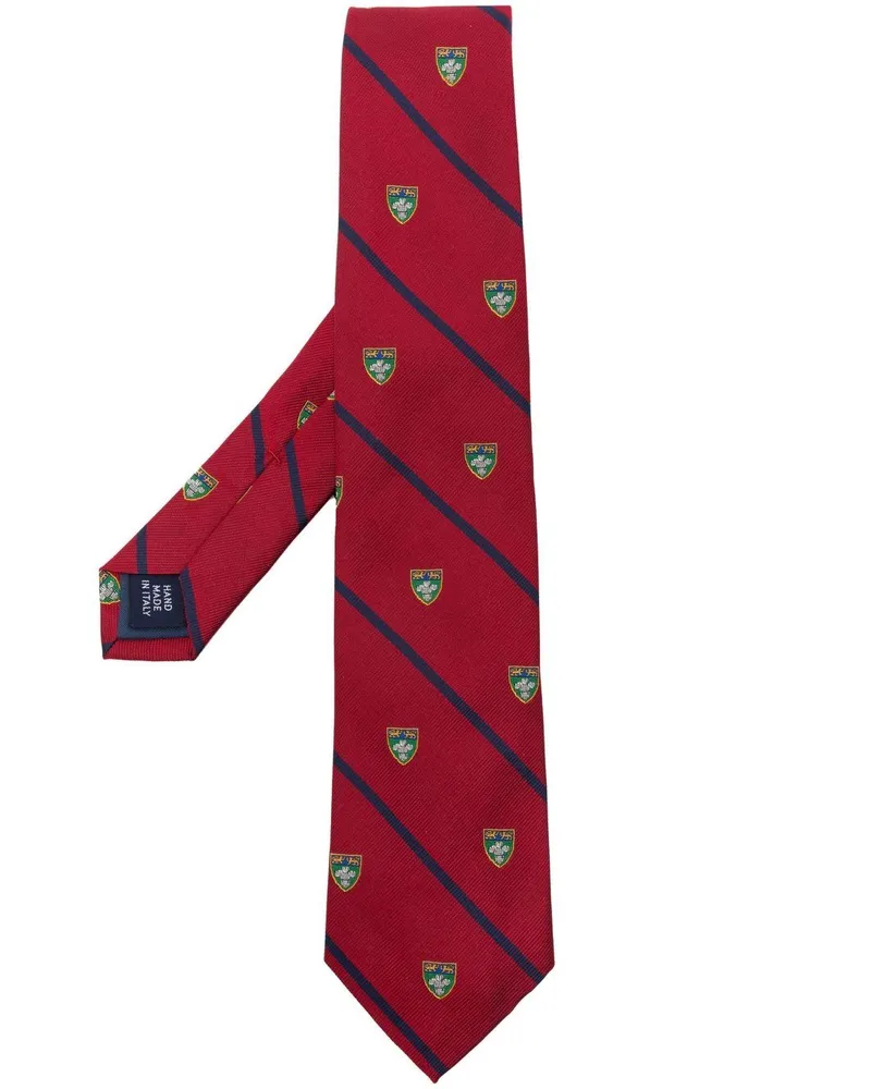 Ralph Lauren Krawatte mit Wappen-Print - Rot Rot