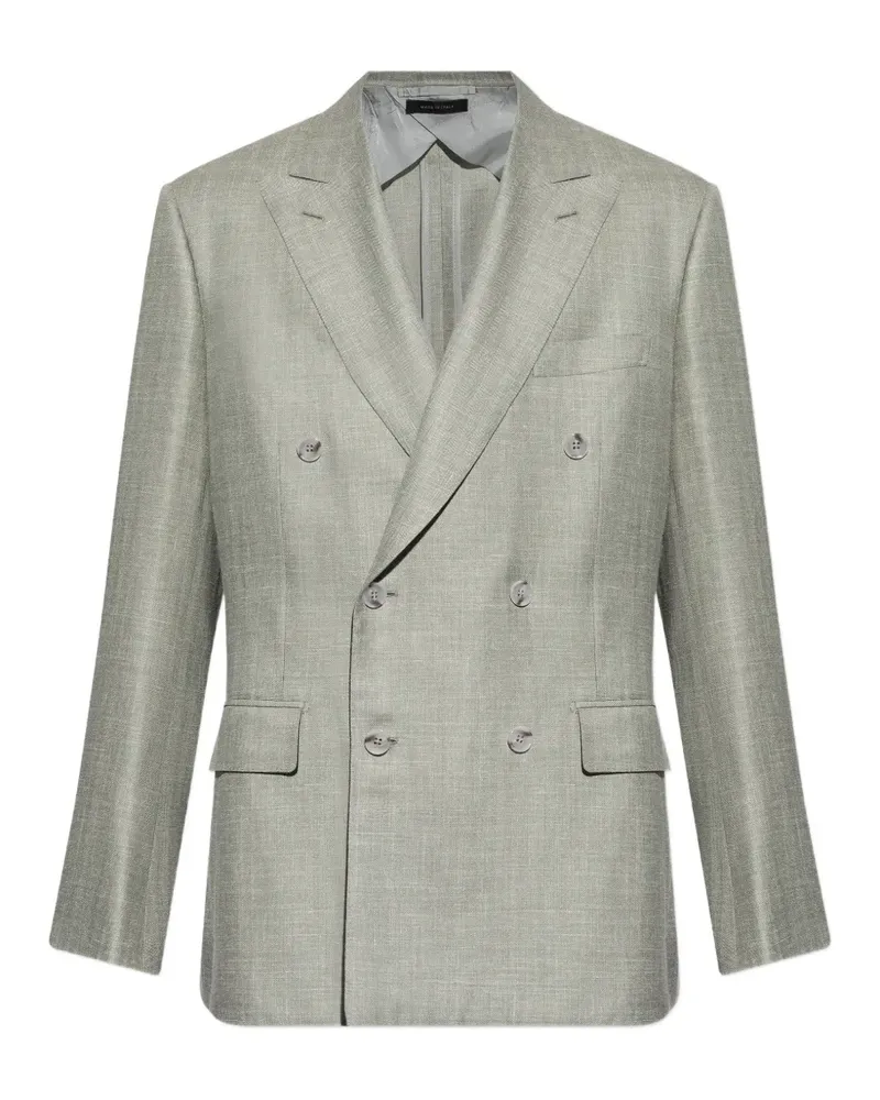 Brioni double-breasted blazer - Grau Grau