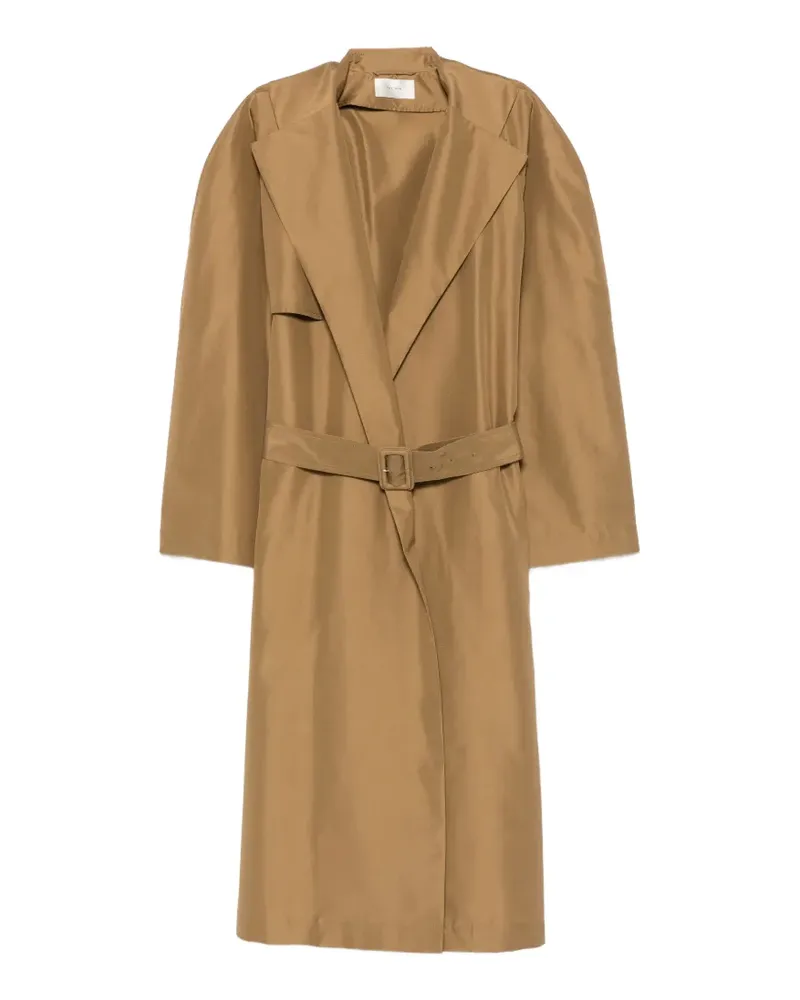 The Row Amapola belted long-sleeve coat - Nude Nude