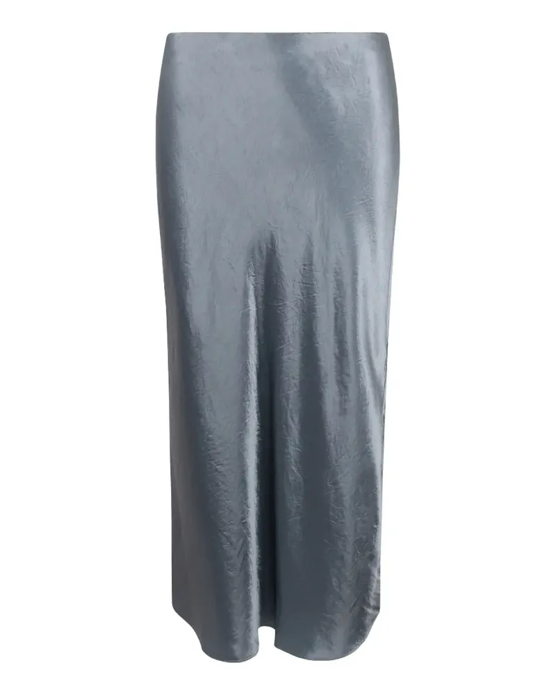 Vince Rock aus Satin mit Seitenschlitz - Blau Blau