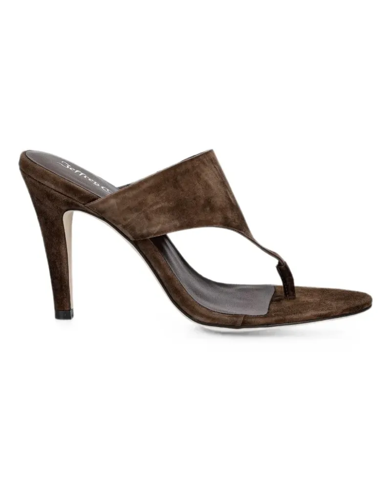 Jeffrey Campbell Marilla suede thong-strap sandals - Braun Braun