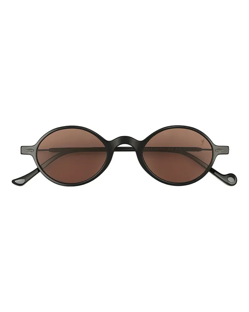 Eyepetizer Dosan Sonnenbrille mit rundem Gestell - Schwarz Schwarz