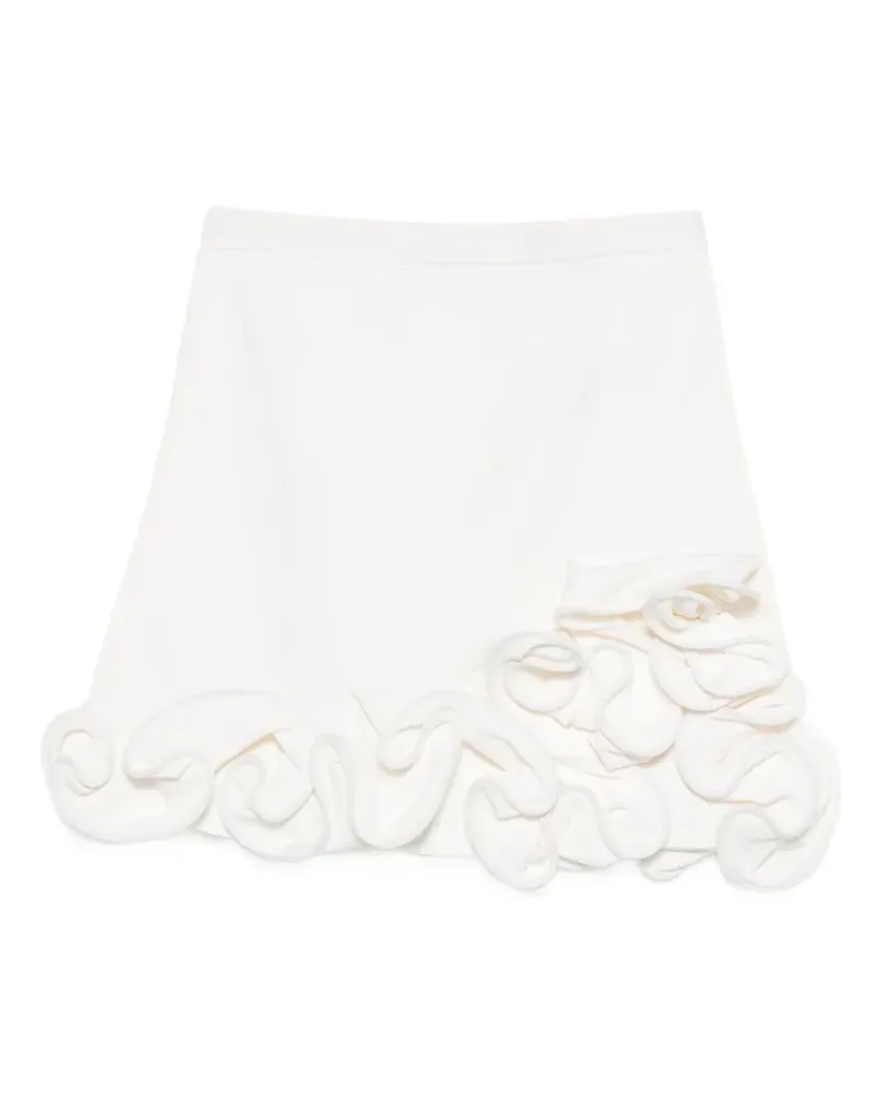 Sandro Minirock mit Rüschen - Weiß Weiß