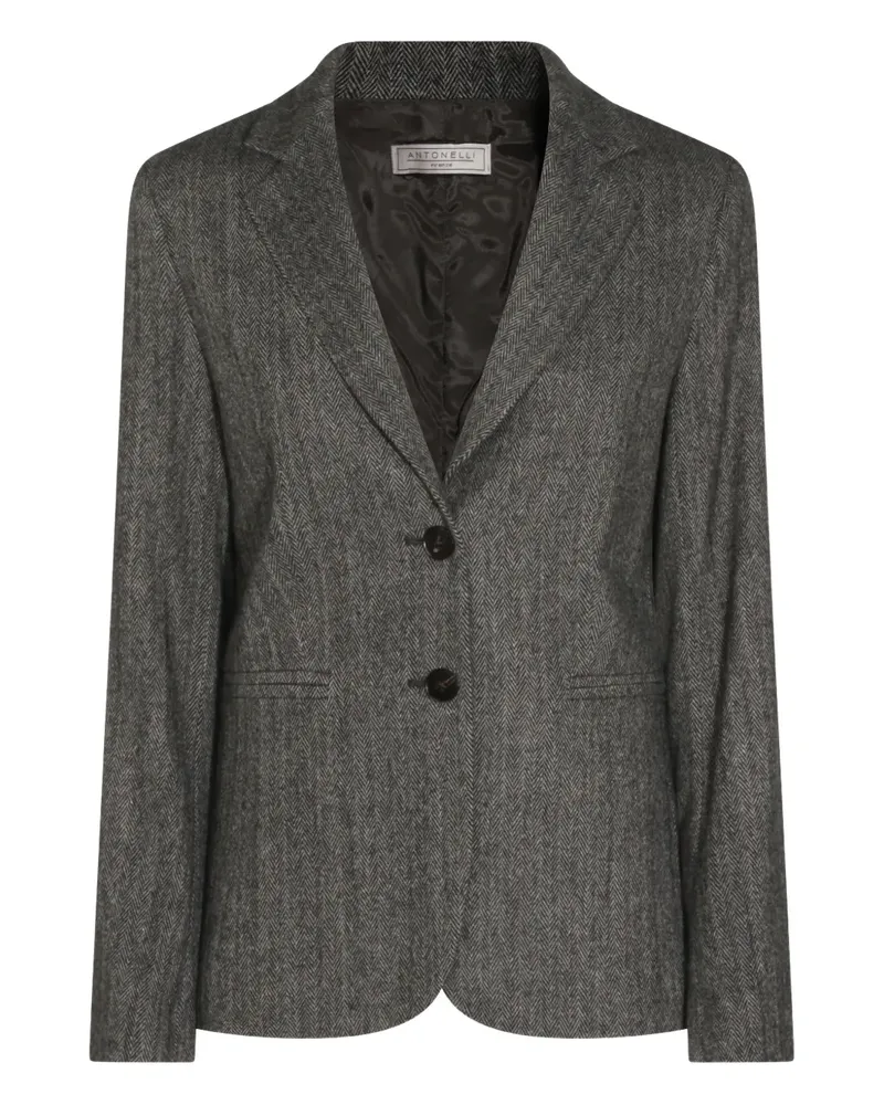 Antonelli Firenze herringbone-button jacket - Grau Grau