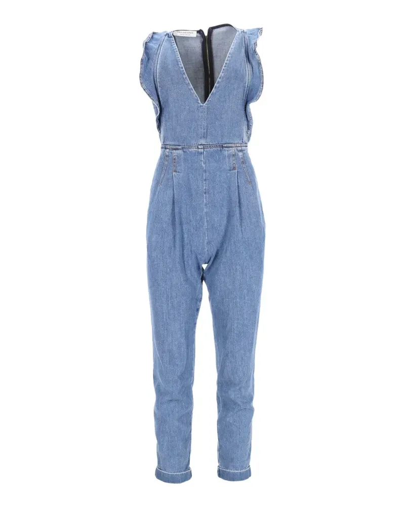 Philosophy Di Lorenzo Serafini Jumpsuit mit V-Ausschnitt - Blau Blau
