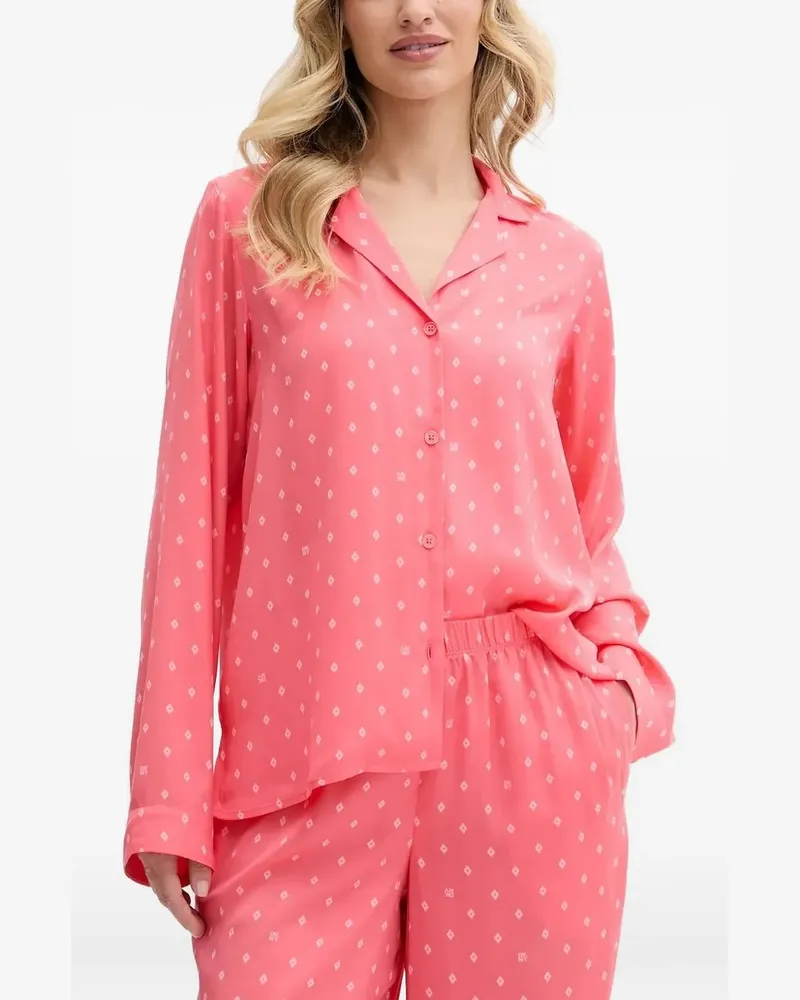 DKNY Pyjama mit Print - Rosa Rosa
