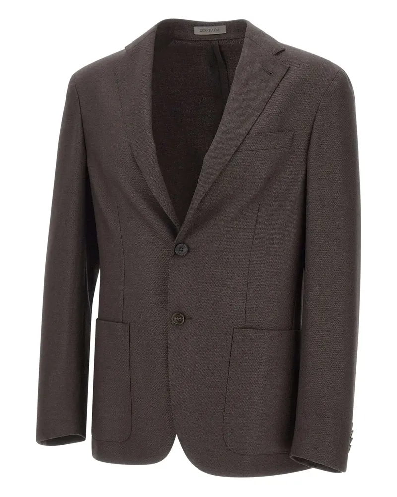 Corneliani textured narrow-lapels blazer - Braun Braun